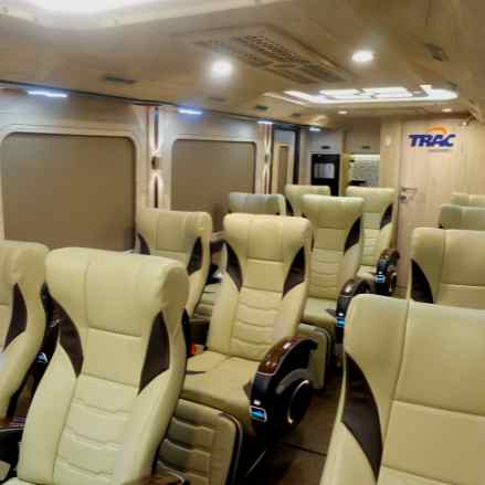 Enjoy the Comfort of Medium Luxury Bus